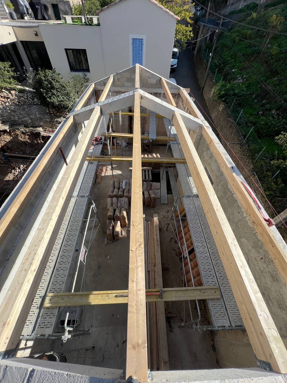 Réalisation de la charpente